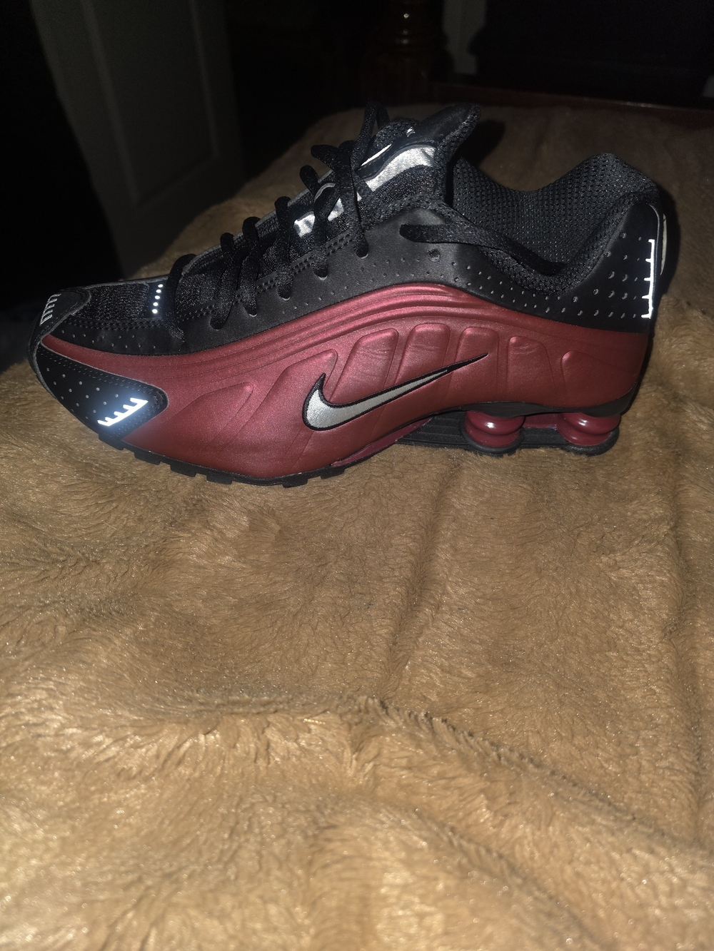 Nike Women's Shox Running Shoes - Black & Burgundy